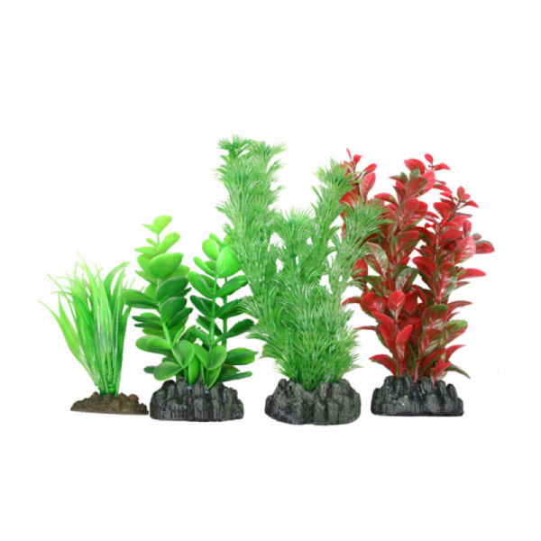 Aqua One Plastic Plants - Pack of 4